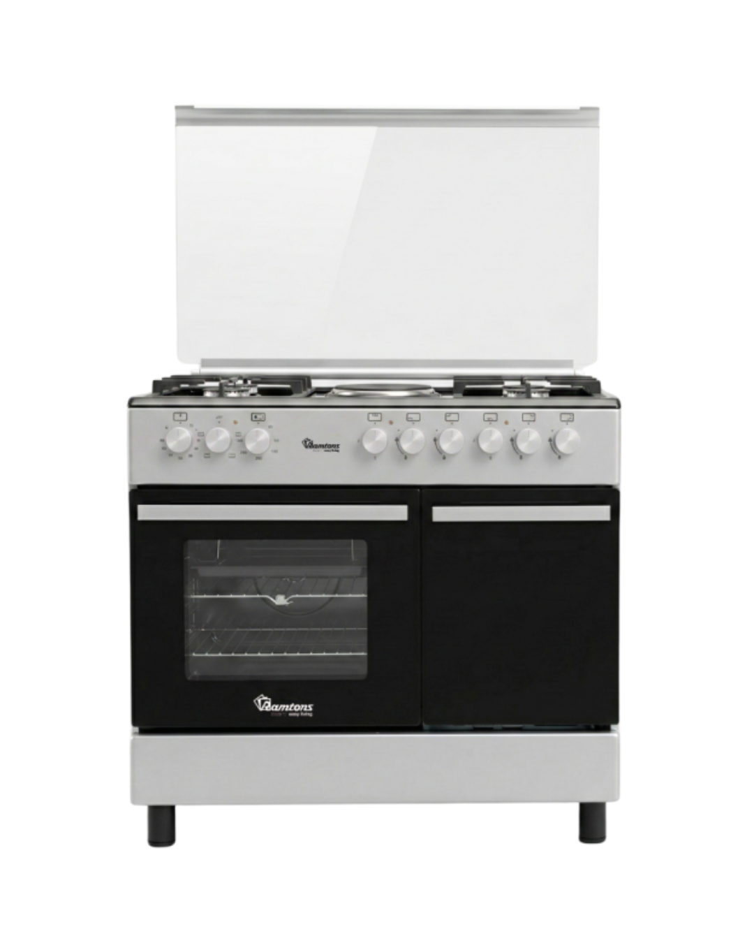 Ramtons 4G+2E 90X60 HALF INOX COOKER - RC/398