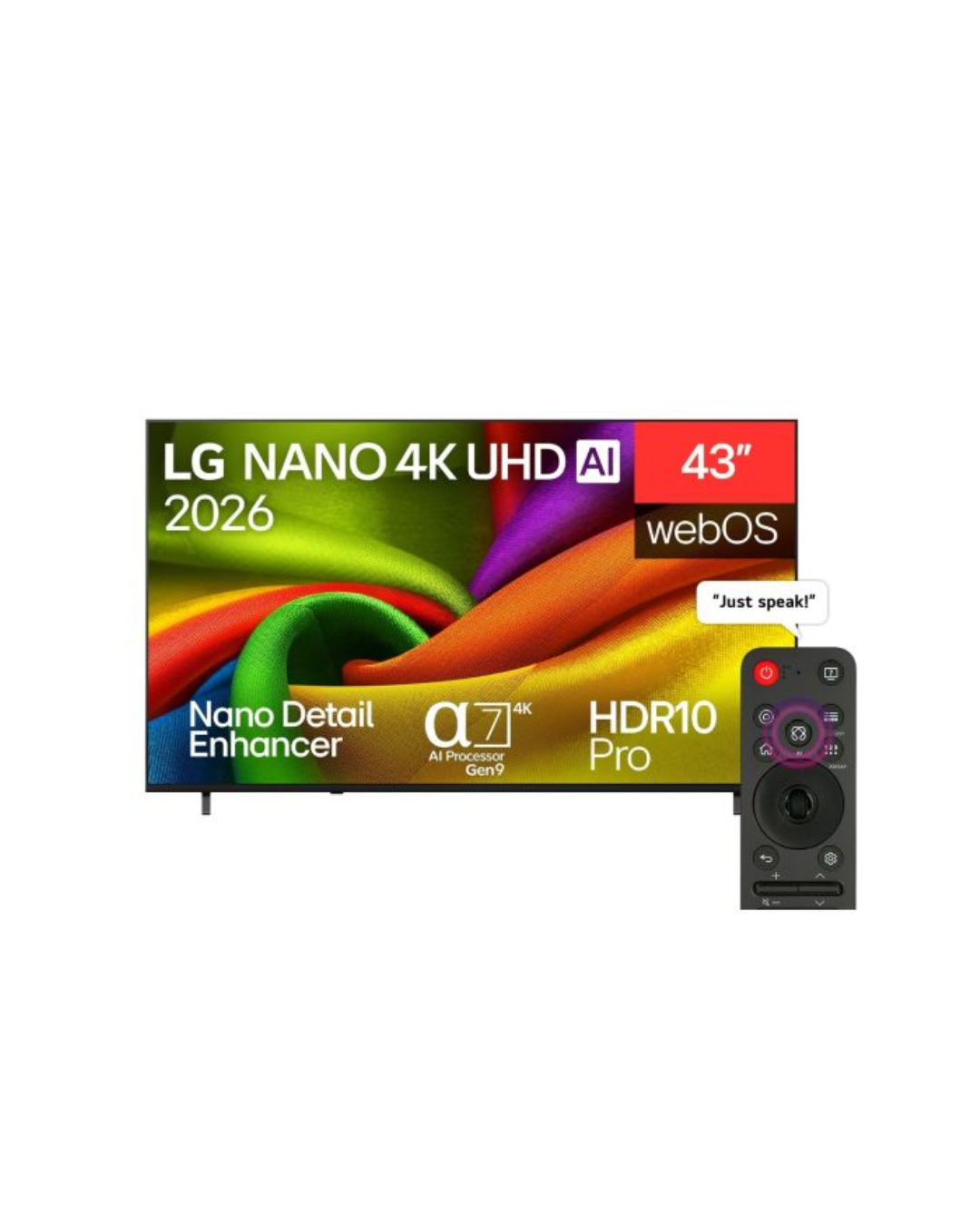 LG 43 inch LG NANO 4K AI NU84 Smart TV 2026