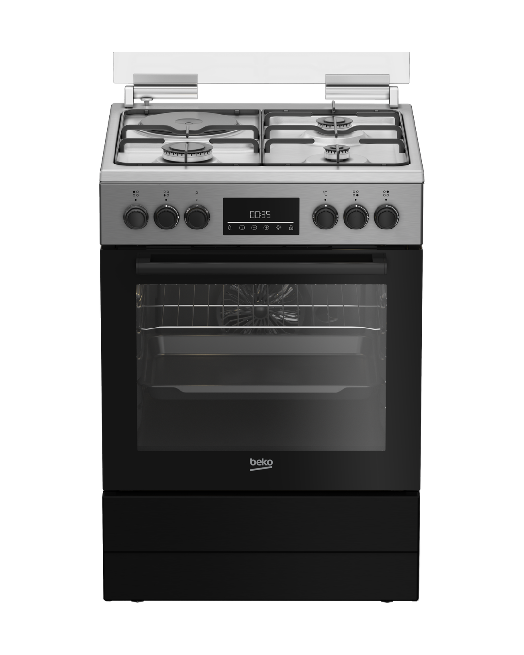 Beko FBE63320XDL 60cmx60cm 3Gas + 1 Hotplate Duel-Fuel  Cooker