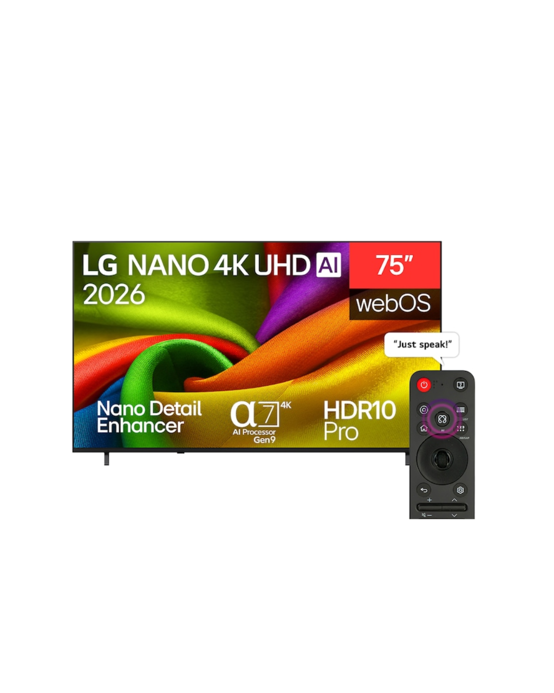 LG 75inch NU84 Nano 4k UHD AI Smart Television – 75NU840B6LA