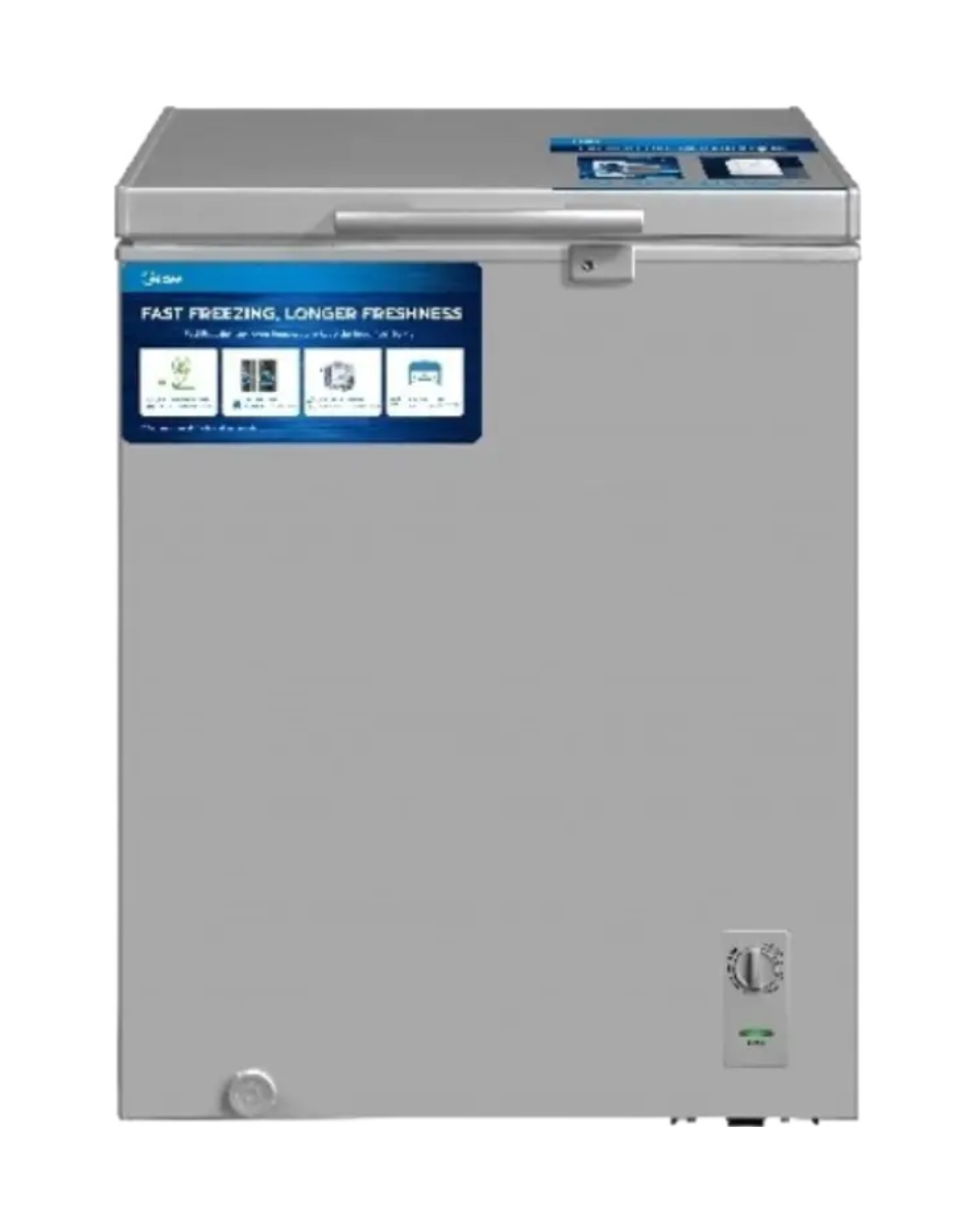 Midea MDRC265FZG43D 142L Inverter Quatro Compressor Chest Freezer