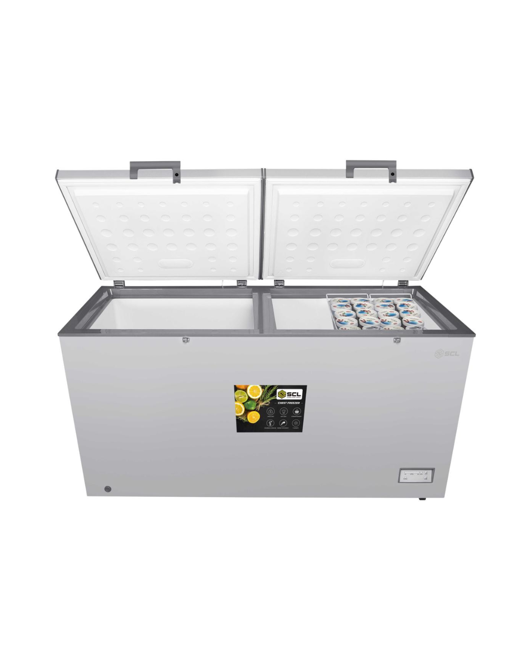 SCL-CFD510G 508L Defrost Double Door Chest Freezer