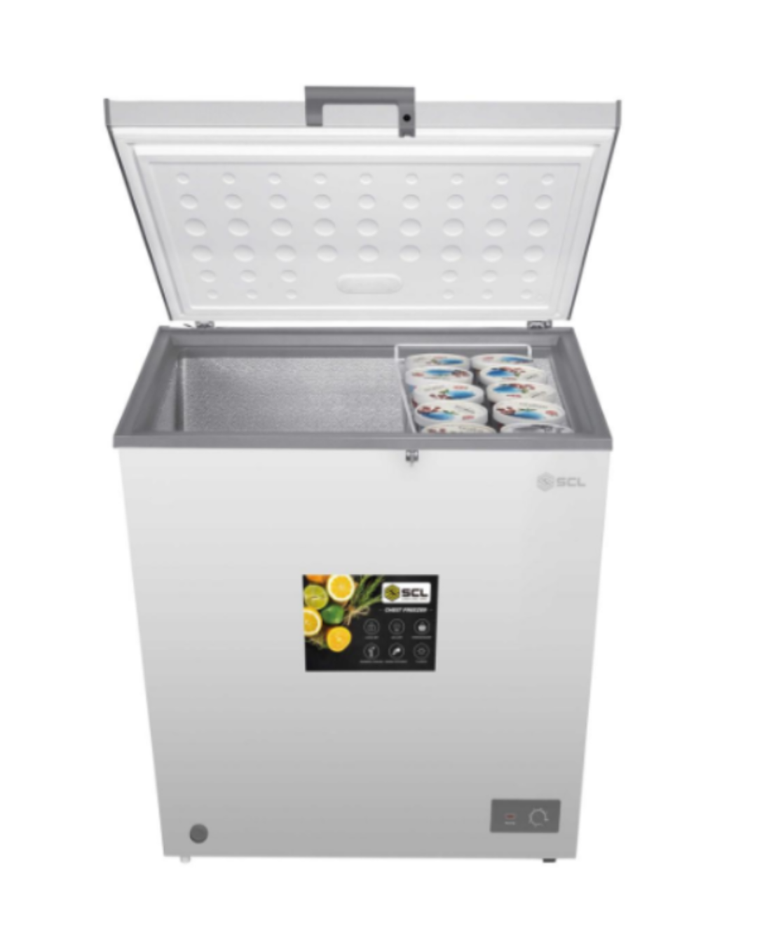 SCL-CFD250G 246L Defrost R600A Refrigerant Chest Freezer