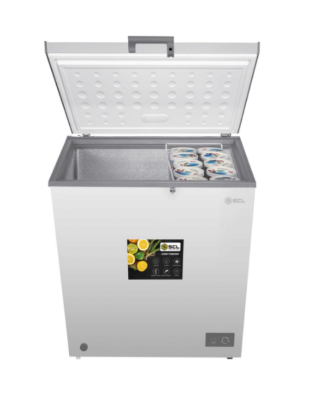 SCL-CFD200G 198L Defrost R600A Refrigerant Chest Freezer
