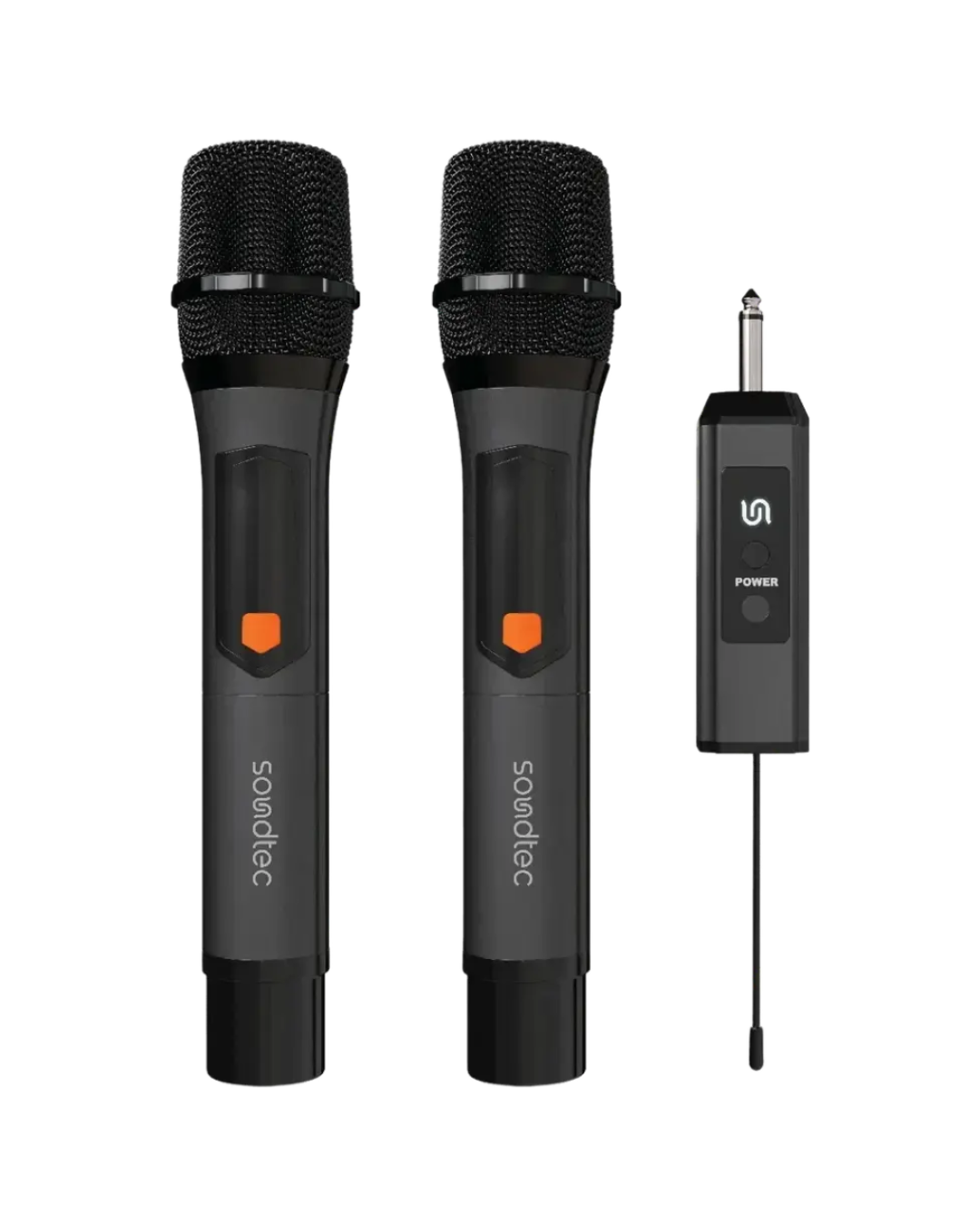 Porodo Soundtec Duo Mic Aluminum Rechargeable Wireless Mic